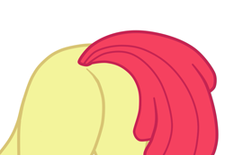 Size: 1081x747 | Tagged: safe, artist:gmaplay, part of a set, apple bloom, earth pony, pony, g4, growing up is hard to do, ass up, blank flank, bloom butt, butt, butt only, face down ass up, older, older apple bloom, plot, simple background, solo, white background
