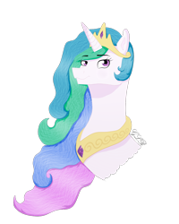 Size: 1216x1520 | Tagged: safe, artist:twin-fan, princess celestia, alicorn, pony, g4, bust, female, jewelry, mare, peytral, signature, simple background, solo, tiara, transparent background