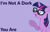 Size: 1146x733 | Tagged: safe, derpibooru exclusive, edit, edited screencap, editor:twilyisbestpone, screencap, sci-twi, twilight sparkle, pony, unicorn, equestria girls, equestria girls specials, g4, my little pony equestria girls: spring breakdown, adorkable, blatant lies, caption, cute, dork, equestria girls ponified, no u, open mouth, purple background, raised hoof, simple background, smiling, solo, twiabetes, unicorn sci-twi