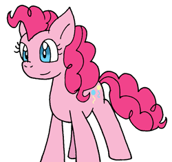 Size: 789x745 | Tagged: safe, artist:cmara, pinkie pie, earth pony, pony, g4, female, mare, simple background, solo, white background