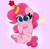 Size: 4096x4034 | Tagged: safe, artist:kittyrosie, pinkie pie, earth pony, pony, g4, :t, absurd resolution, blushing, chest fluff, colored pupils, cute, diapinkes, hat, party hat, solo