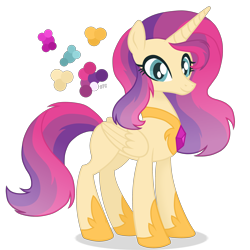 Size: 3000x3000 | Tagged: safe, artist:magicuniclaws, oc, oc only, alicorn, pony, female, high res, magical lesbian spawn, mare, offspring, parent:princess celestia, parent:sunset shimmer, parents:sunsestia, simple background, solo, transparent background