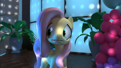 Size: 1366x768 | Tagged: safe, screencap, fluttershy, pegasus, pony, g4, hello pinkie pie, faic