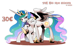 Size: 3507x2480 | Tagged: safe, artist:dormin-dim, princess celestia, oc, alicorn, earth pony, pegasus, pony, unicorn, g4, commission, female, high res, hug, mare, simple background, transparent background, ych example, ych sketch, your character here