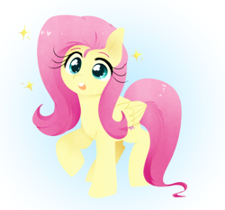 Size: 828x772 | Tagged: safe, artist:ruhianna, fluttershy, pegasus, pony, cute, female, mare, open mouth, shyabetes, solo