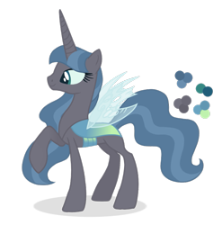 Size: 673x680 | Tagged: safe, artist:magicuniclaws, oc, oc only, changepony, hybrid, pony, female, magical lesbian spawn, offspring, parent:inky rose, parent:queen chrysalis, simple background, solo, transparent background