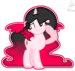 Size: 1194x1138 | Tagged: safe, artist:whiteplumage233, oc, oc only, alicorn, pony, female, mare, simple background, solo, transparent background, two toned wings, wings