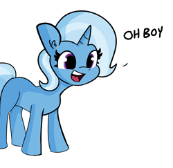 Size: 2250x2184 | Tagged: safe, artist:tjpones edits, edit, trixie, pony, unicorn, g4, female, high res, mare, missing cutie mark, oh boy, oh exploitable, simple background, solo, template, text, white background