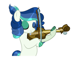 Size: 1024x903 | Tagged: safe, artist:prinesspup, oc, oc only, oc:seamist serenade, earth pony, pony, female, mare, musical instrument, simple background, solo, transparent background, violin