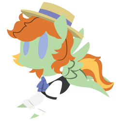 Size: 2100x2100 | Tagged: safe, artist:captshowtime, part of a set, oc, oc only, oc:barley tender, pegasus, pony, bowtie, chibi, ciderfest, clothes, commission, con mascot, convention, convention mascot, cute, high res, icon, mascot, necktie, ponysona, ponyville ciderfest, pvcf, simple background, solo, transparent background, ych result