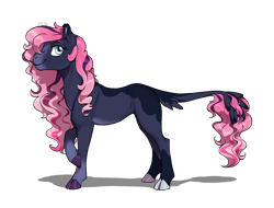 Size: 1280x972 | Tagged: safe, artist:mylittlesonic, oc, oc only, oc:twinkle shine dreamwalker pie, earth pony, pony, cloven hooves, female, leonine tail, magical lesbian spawn, mare, offspring, parent:pinkie pie, parent:princess luna, parents:lunapie, simple background, solo, transparent background