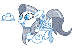 Size: 818x531 | Tagged: safe, artist:champion-of-namira, oc, oc only, oc:silverline, pegasus, pony, cloud, female, mare, simple background, solo, transparent background