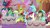 Size: 1920x1080 | Tagged: safe, screencap, derpy hooves, doctor whooves, moondancer, pharynx, roseluck, sassy saddles, seaspray, strawberry scoop, thorax, time turner, changedling, changeling, earth pony, pegasus, pony, unicorn, g4, the last problem, female, friendship student, gasp, hooves on cheeks, king thorax, male, mare, open mouth, prince pharynx, stallion