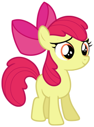 Size: 4577x6158 | Tagged: safe, artist:estories, apple bloom, earth pony, pony, g4, absurd resolution, bow, proud, simple background, solo, transparent background, vector