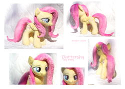 Size: 4800x3440 | Tagged: safe, artist:rtryart, fluttershy, pegasus, pony, g4, folded wings, irl, multiple views, photo, plushie, wings