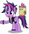 Size: 3191x3718 | Tagged: safe, artist:anime-equestria, owlowiscious, twilight sparkle, alicorn, bird, owl, pony, g4, alternate hairstyle, clothes, cute, duo, ear piercing, female, grumpy, happy, high res, hoofband, horn, jacket, mare, mohawk, pet, piercing, punk, punklight sparkle, simple background, studded bracelet, transparent background, twiabetes, twilight sparkle (alicorn), vector, vest, wings