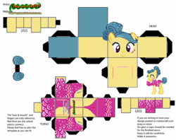 Size: 737x583 | Tagged: safe, trapeze star, earth pony, original species, pony, g4, craft, cubeecraft, papercraft