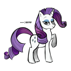 Size: 3600x3600 | Tagged: safe, artist:poxy_boxy, rarity, pony, unicorn, g4, high res, looking at you, solo