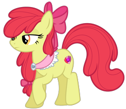 Size: 4529x3937 | Tagged: safe, artist:whiteplumage233, apple bloom, earth pony, pony, g4, the last problem, absurd resolution, clothes, cutie mark, female, goldie delicious' shawl, mare, older, older apple bloom, shawl, simple background, solo, the cmc's cutie marks, transparent background, vector