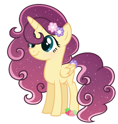 Size: 1444x1521 | Tagged: safe, artist:strawberry-spritz, oc, oc only, alicorn, pony, female, magical lesbian spawn, offspring, parent:fluttershy, parent:princess luna, parents:lunashy, simple background, solo, teenager, transparent background