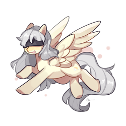 Size: 2000x2000 | Tagged: safe, artist:猞塔, oc, oc only, oc:crescent heart, oc:弦月之心, pegasus, pony, high res, pegasus oc, simple background, solo, wings