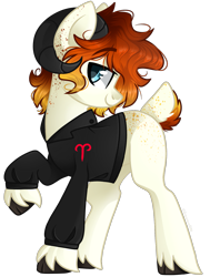 Size: 1261x1668 | Tagged: safe, artist:cinnamontee, oc, oc only, oc:solar flare, earth pony, pony, sheep, sheep pony, horns, male, ram, simple background, solo, stallion, transparent background