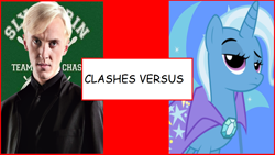 Size: 1192x670 | Tagged: safe, artist:mcstranokevin93, trixie, g4, draco malfoy, harry potter (series), meme, versus