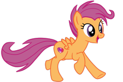 Size: 1437x960 | Tagged: safe, artist:gmaplay, scootaloo, pegasus, pony, g4, growing up is hard to do, older, older scootaloo, simple background, solo, transparent background