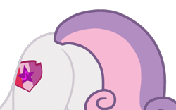 Size: 1194x747 | Tagged: safe, alternate character, alternate version, artist:gmaplay, part of a set, sweetie belle, pony, unicorn, g4, growing up is hard to do, butt, butt only, older, older sweetie belle, plot, rear view, simple background, solo, sweetie butt, transparent background