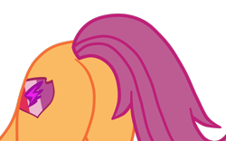 Size: 1194x747 | Tagged: safe, alternate character, alternate version, artist:gmaplay, part of a set, scootaloo, pegasus, pony, g4, growing up is hard to do, butt, butt only, plot, scootabutt, simple background, solo, transparent background