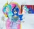 Size: 538x462 | Tagged: safe, artist:lunaart, screencap, princess celestia, princess luna, alicorn, human, g4, shadow play, alicorn humanization, alternative cutie mark placement, book, cutie mark on human, horn, horned humanization, humanized, magic, scene interpretation, shoulder cutie mark, traditional art, winged humanization, wings