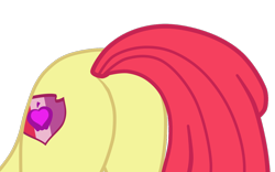 Size: 1194x747 | Tagged: safe, alternate version, artist:gmaplay, part of a set, apple bloom, earth pony, pony, g4, growing up is hard to do, bloom butt, butt, butt only, plot, simple background, solo, transparent background