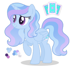 Size: 1000x894 | Tagged: safe, artist:magicuniclaws, oc, oc only, alicorn, pony, base used, color palette, female, magical lesbian spawn, mare, offspring, parent:princess celestia, parent:trixie, parents:trixlestia, simple background, solo, transparent background