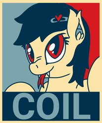 Size: 2723x3303 | Tagged: safe, artist:shappy the lamia, oc, oc only, oc:shappy, earth pony, hybrid, lamia, original species, pony, brooch, coiling, coils, cool, fangs, forked tongue, high res, hope poster, monochrome, poster, propaganda, propaganda poster, reference sheet, slit pupils, snake eyes, solo, waifu