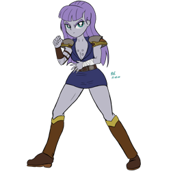 Size: 1280x1280 | Tagged: safe, artist:theratedrshimmer, maud pie, human, equestria girls, g4, clothes, cosplay, costume, female, hokuto no ken, kenshiro, scar, simple background, solo, transparent background