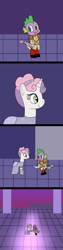 Size: 800x3200 | Tagged: safe, artist:platinumdrop, spike, sweetie belle, dragon, pony, unicorn, g4, cinderella, comic, female, male, request, ship:spikebelle, shipping, straight, winged spike, wings