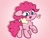 Size: 3250x2560 | Tagged: dead source, safe, artist:php142, pinkie pie, earth pony, pony, g4, balloonbutt, butt, chest fluff, cute, diapinkes, female, flank, food, gradient background, high res, ice cream, innuendo, looking at you, looking back, looking back at you, mare, open mouth, peach, pink background, plot, solo, strawberry