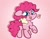 Size: 3250x2560 | Tagged: dead source, safe, alternate version, artist:php142, pinkie pie, earth pony, pony, g4, :p, balloonbutt, butt, chest fluff, cute, diapinkes, female, flank, food, gradient background, high res, ice cream, innuendo, looking at you, looking back, looking back at you, mare, peach, pinkie being pinkie, plot, solo, strawberry, tongue out