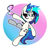 Size: 2000x1971 | Tagged: safe, artist:kindakismet, dj pon-3, vinyl scratch, pony, unicorn, g4, female, glasses off, mare, solo, sunglasses