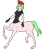 Size: 754x886 | Tagged: safe, artist:cdproductions66, artist:nypd, watermelody, centaur, monster girl, taur, equestria girls, g4, background human, base used, beret, blank flank, breasts, busty watermelody, centaurified, clothes, female, gloves, green hair, hat, hooves, human head, raised hooves, reasonably sized breasts, shirt, short hair, short sleeves, simple background, solo, transparent background, two toned hair, two toned tail, violet eyes