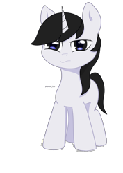 Size: 2480x3508 | Tagged: safe, artist:photon_lee, oc, oc only, oc:photon_lee, pony, unicorn, 2021 community collab, derpibooru community collaboration, female, high res, mare, simple background, solo, transparent background, unamused