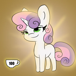Size: 3000x3000 | Tagged: safe, artist:tjpones, sweetie belle, pony, unicorn, g4, blank flank, caffeine, coffee, female, filly, futurama, high res, male, mare, reference, smiling, smirk, smug, solo