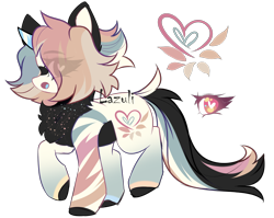 Size: 3500x2792 | Tagged: safe, artist:mint-light, oc, oc only, earth pony, pony, chest fluff, colored hooves, earth pony oc, high res, reference sheet, signature, simple background, solo, transparent background