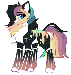 Size: 2464x2612 | Tagged: safe, artist:mint-light, oc, oc only, earth pony, pony, chest fluff, earth pony oc, high res, signature, simple background, solo, white background