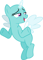 Size: 1127x1572 | Tagged: safe, artist:pegasski, oc, oc only, alicorn, pony, g4, parental glideance, alicorn oc, bald, base, eyelashes, female, flying, freckles, horn, looking back, mare, open mouth, shrug, simple background, smiling, solo, transparent background, transparent horn, transparent wings, two toned wings, underhoof, wings