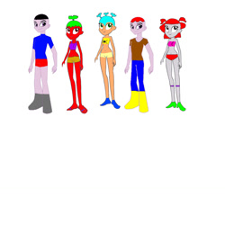 Size: 1280x1280 | Tagged: safe, artist:mario101, oc, oc only, equestria girls, g4, 1000 hours in ms paint, female, male, oc unknown, palindrome get, simple background, white background