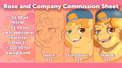 Size: 1152x648 | Tagged: safe, artist:roseandcompany, oc, oc:trucker, advertisement, commission, commission info, prices