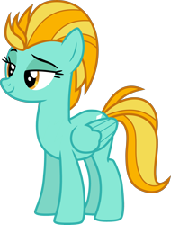 Size: 3421x4496 | Tagged: safe, artist:hendro107, edit, vector edit, lightning dust, pegasus, pony, g4, female, mare, simple background, smiling, solo, transparent background, vector