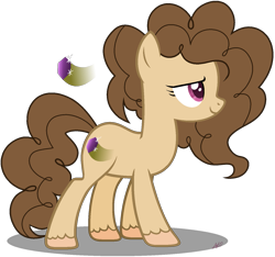 Size: 1491x1393 | Tagged: safe, artist:muhammad yunus, oc, oc only, oc:chocolate milkshake, earth pony, pony, g4, cutie mark, earth pony oc, female, mare, not pinkie pie, shadow, simple background, smiling, solo, transparent background, vector