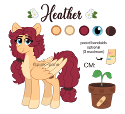 Size: 4100x3750 | Tagged: safe, artist:pink-pone, oc, oc only, oc:heather, pegasus, pony, female, mare, reference sheet, simple background, solo, transparent background, two toned wings, wings